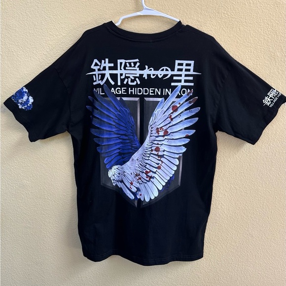 Village Hidden In Iron Short Sleeve Graphic Shirt Size Small Excellent Condition - Picture 1 of 10